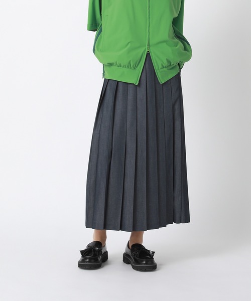 「ZUCCa」 プリーツスカート S size ネイビー レディース_画像4