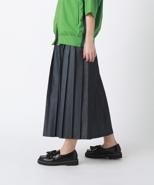 「ZUCCa」 プリーツスカート S size ネイビー レディース_画像5