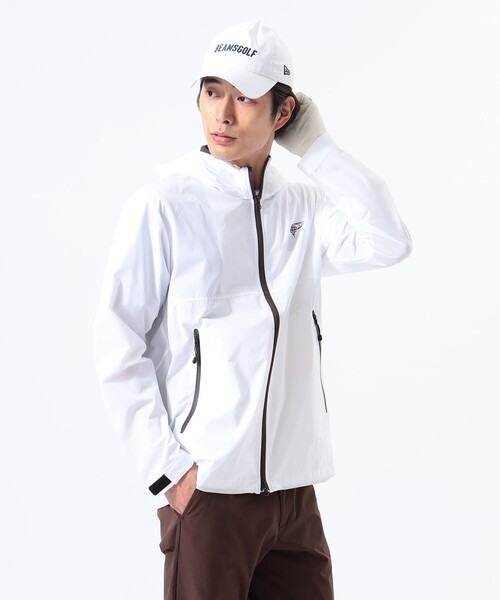 BEAMSGOLF ホワイトブルゾンジャケット Mサイズ BEAMS GOLF（ビームス ゴルフ） ブルゾン LARGE ホワイト メンズ