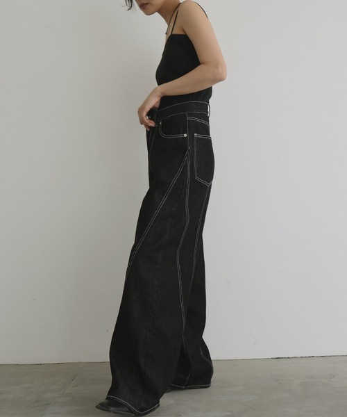 「hellam」 デニムパンツ SMALL インディゴブルー レディース_画像7