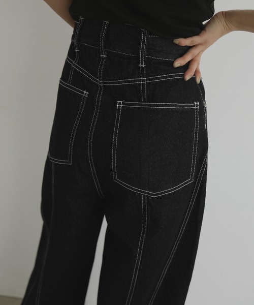「hellam」 デニムパンツ SMALL インディゴブルー レディース_画像9