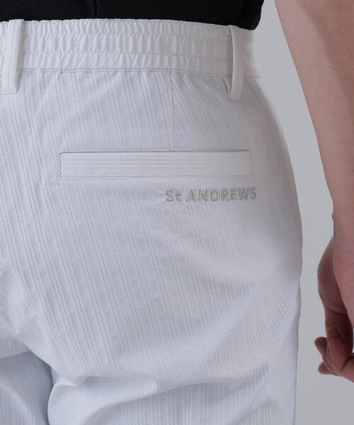 St ANDREWS パンツ 「St ANDREWS」「ストレッチ」ドビーストライプ