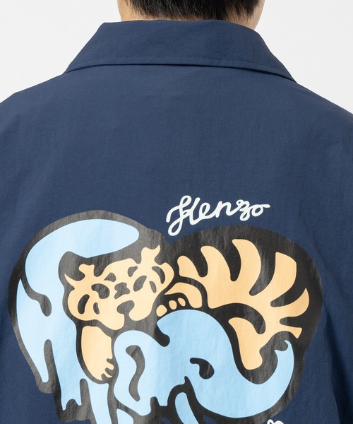 コート ジャケット 「KENZO」FE65BL1639NV WINDBREAKER メンズの画像