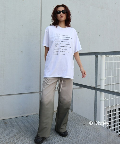 「FIG&VIPER」 「Disney」半袖Tシャツ FREE ホワイト レディース_画像6