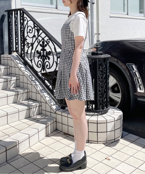 「one way」 キャミソールワンピース FREE グレー レディース_画像7
