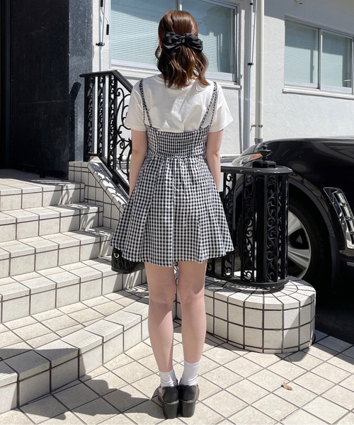 「one way」 キャミソールワンピース FREE グレー レディース_画像8