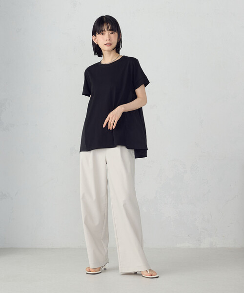 「COMME CA ISM」 チノパンツ LARGE ベージュ レディース_画像4