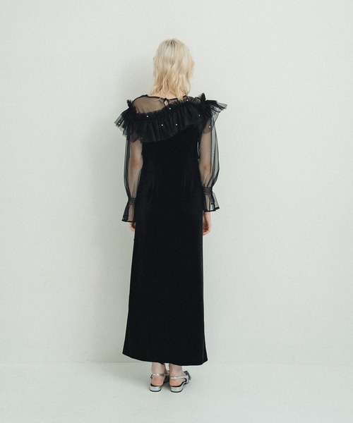 et.UNiVER ドレス Tulle cape dress : ZOZOTOWN Yahoo!店 - 通販