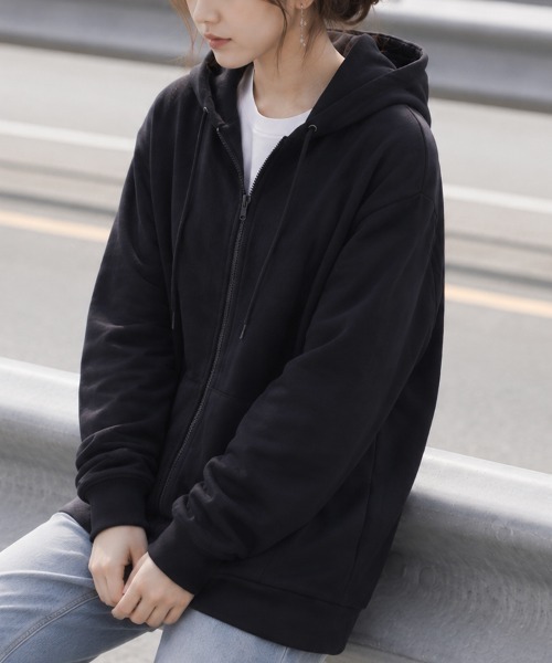 「cammie」 ジップアップパーカー L グレー レディース_画像3
