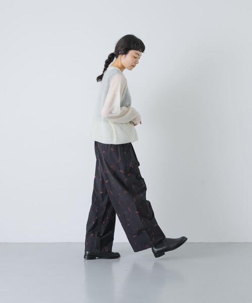 かぐれ パンツ ドローイング刺繍パンツ レディース : ZOZOTOWN Yahoo