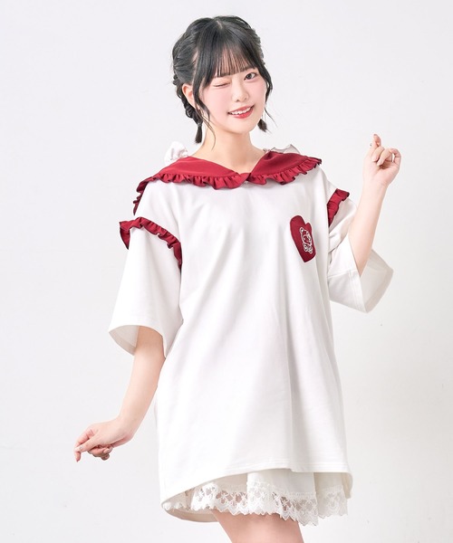 DearMyLove ワンピース 半袖 「サンリオ×DML」なりきりセーラーTシャツ