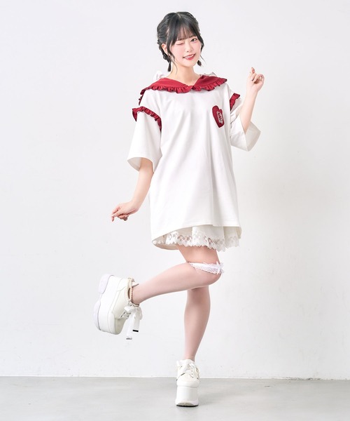 DearMyLove ワンピース 半袖 「サンリオ×DML」なりきりセーラーTシャツ