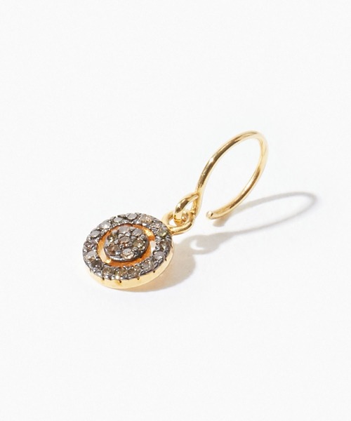 ARTIDA OUD ピアス 「glimmer」 ディスク パヴェダイヤモンド シングル