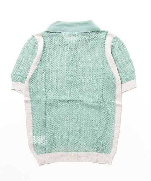 ポロシャツ ポロ MAISON PERE メゾンペール / メタリックポロニット ポロシャツ / 19PR0MA16 レディースの画像