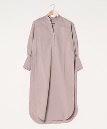 STYLEBLOCK シャツワンピース ツイルサイドスリットシャツ