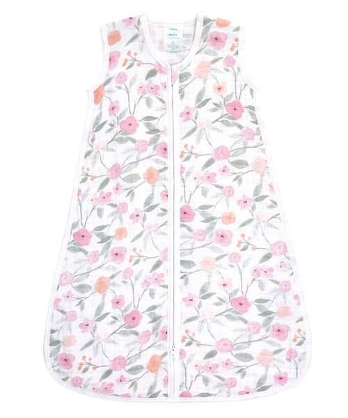 ベビー モスリンスリーピングバッグ1枚入り モンフレール ASGC10026J mon fleur-garden party