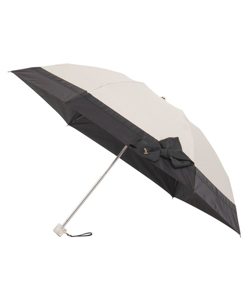 LANVIN en Bleu 折りたたみ傘 遮光 晴雨兼用折りたたみ日傘 切り継ぎ