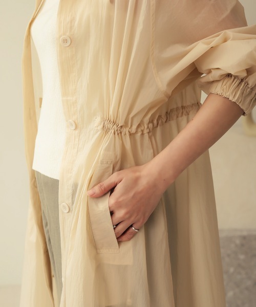 スリーブシアードッキングロングコート SLY | WIDE STAND NECK LONG コート (コート ) |SHEL'TTER WEBSTORE