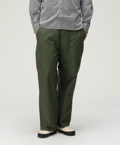 BEAMS カーゴパンツ オリーブ色　サイズM BEAMS 百名品 ビッグ 6ポケット カーゴパンツ オリーブ M ビームス B