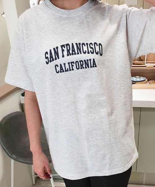 Dalfwin（ダールフィン） tシャツ SAN FRANCISCOロゴ半袖Tシャツ