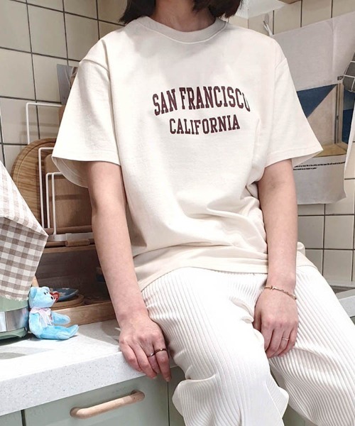 Dalfwin（ダールフィン） tシャツ SAN FRANCISCOロゴ半袖Tシャツ
