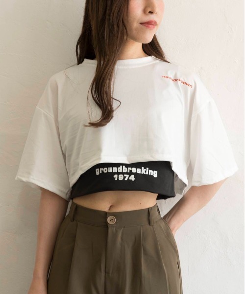 Alite cloth（アリーテクロス） アンサンブル ロゴチラ見せタンク