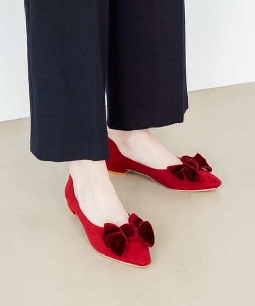 Launa lea（ラウナレア） パンプス 「25AW新カラー」リボンフラット