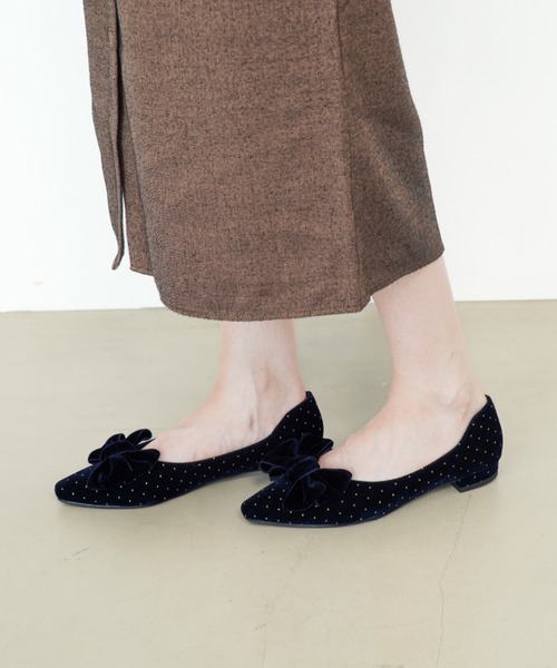 Launa lea（ラウナレア） パンプス 「25AW新カラー」リボンフラット