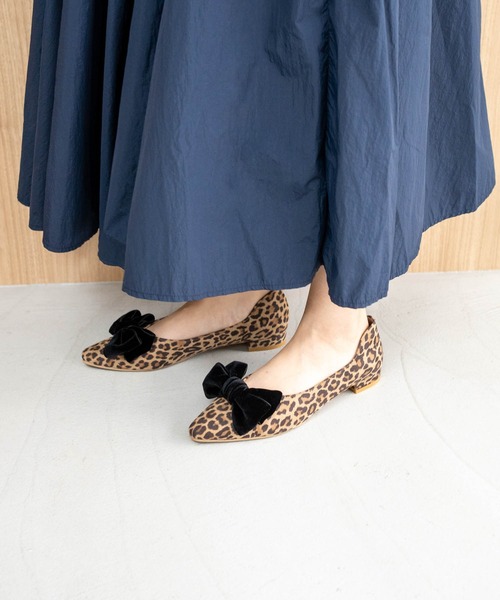 ラウナレア（Launa lea）/【25AW新カラー】リボンフラットパンプス(0460) Launa lea（ラウナレア） パンプス 「25AW新カラー」リボンフラット