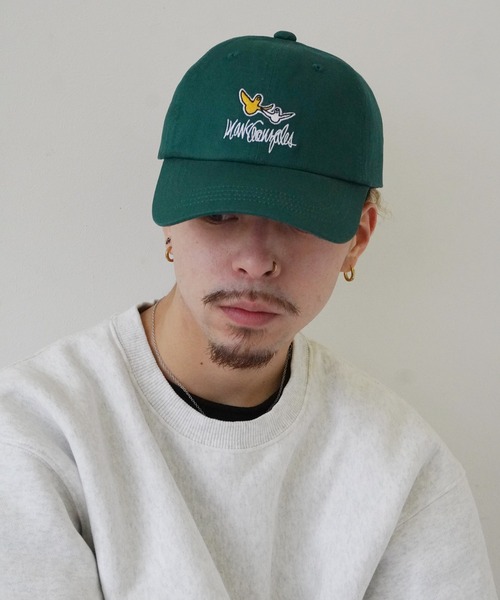 【THE IDENTITY PROJECT】Identity ボールキャップ(black-green) What it isNt)ART BY MARKGONZALES キャップ 帽子 「 / (ワット