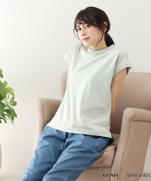 SHOO・LA・RUE パジャマ ルームウェア 「GUNZE」睡眠専用Tシャツ