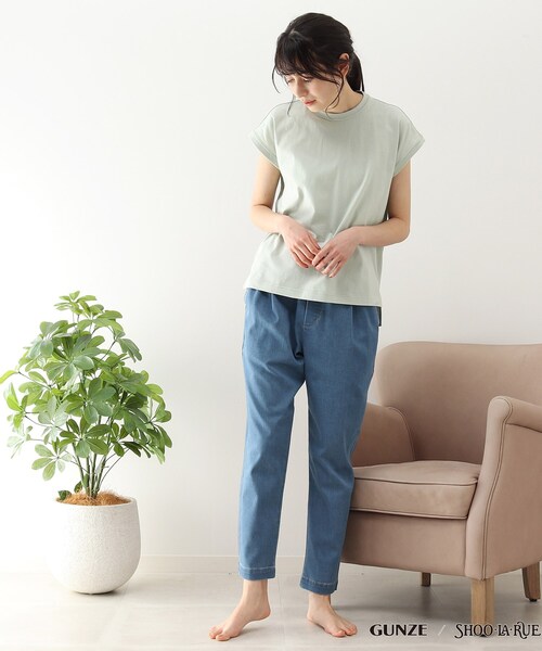 SHOO・LA・RUE パジャマ ルームウェア 「GUNZE」睡眠専用Tシャツ