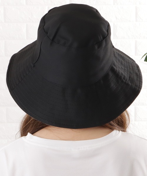 Lace Ladies 帽子 ハット ストラップ付きリバーシブルバケット