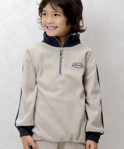 ★こども服多数出品予定.。.:*♡★ ZIーON トレーナー フリースハーフジップ BIGシルエット