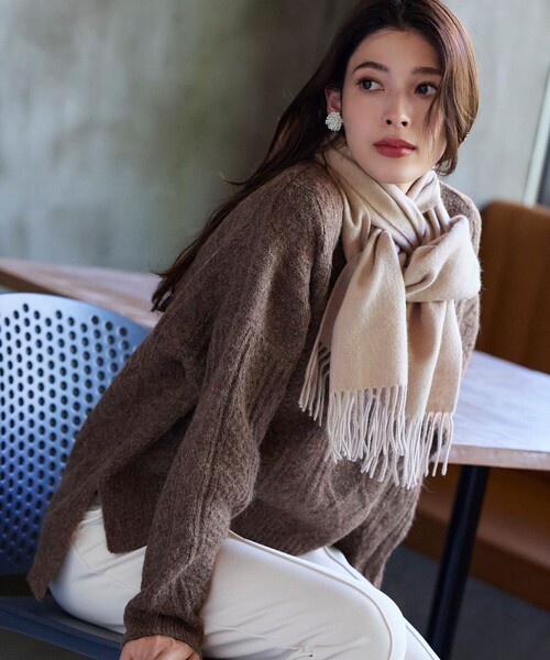 美品✨ ケーブル編み ウール100% パープル ニットセーター フリー 楽天市場】ケーブル編み（カラーパープル）（ニット・セーター