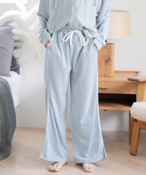 Dita（ディータ） パジャマ ルームウェア ベーシック裏毛ラインパンツ