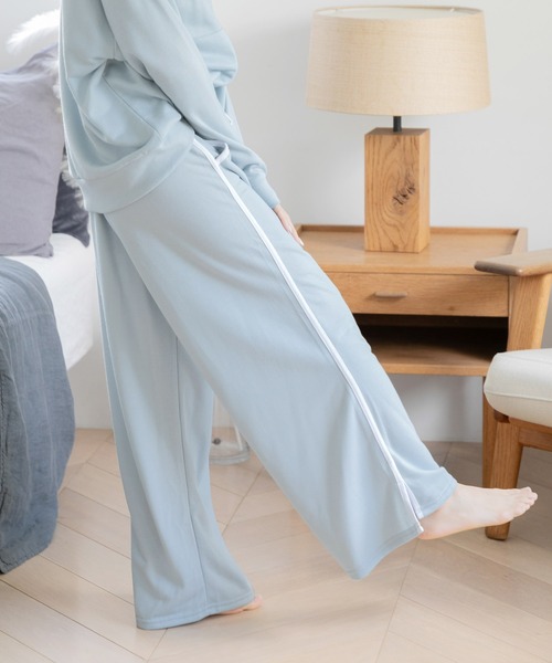 Dita（ディータ） パジャマ ルームウェア ベーシック裏毛ラインパンツ