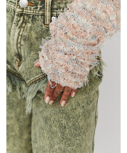 PAMEO POSE ニット セーター Fancy Yarn Sweater レディース