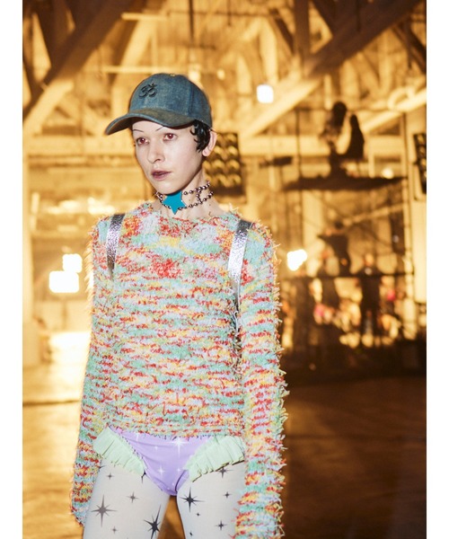 ニット セーター Fancy Yarn Sweater レディース PAMEO POSE ニット セーター Fancy Yarn Sweater レディース