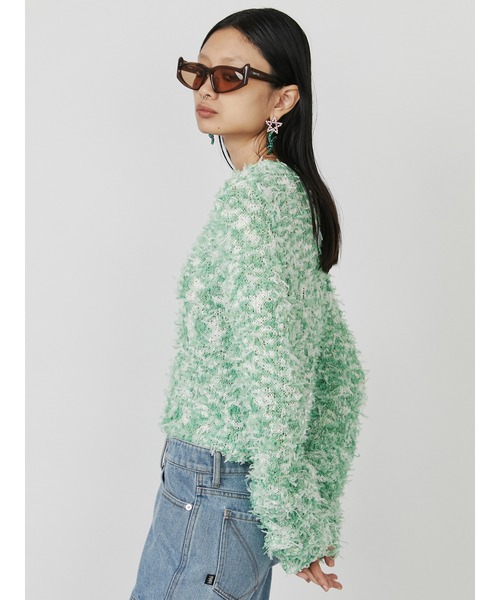 PAMEO POSE ニット セーター Fancy Yarn Sweater レディース