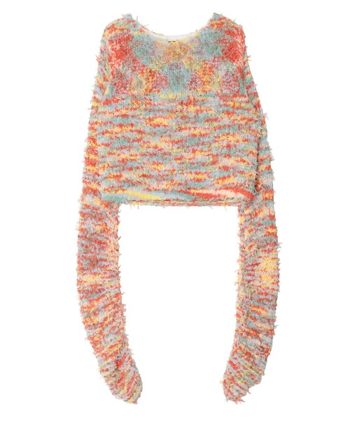 【新品タグ付き】PAMEO POSE ニット ファンシーヤーン カラフル PAMEO POSE ニット セーター Fancy Yarn Sweater レディース