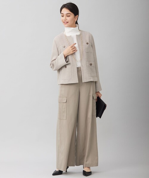 自由区（ジユウク） カーゴパンツ 「洗える」テンセルツィルカーゴ