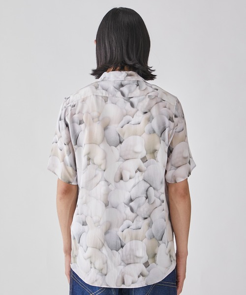 MASU シャツ 「MASU/エムエーエスユー」PRINT OPEN COLLAR SHIRT