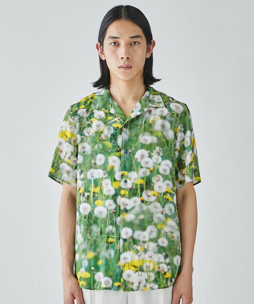 MASU シャツ 「MASU/エムエーエスユー」PRINT OPEN COLLAR SHIRT