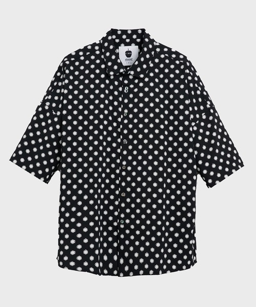 SHAREEF ブラック Tシャツ size 1 サークル 刺繍 黒 SHAREEF シャツ DOT PT S/S SHIRTS メンズ : ZOZOTOWN Yahoo!店
