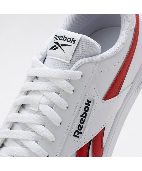 【新品・未使用】リーボック バスケットシューズ 赤白 28CM・天然皮革 Reebok（リーボック） スニーカー コートレトロ / COURT RETRO SA