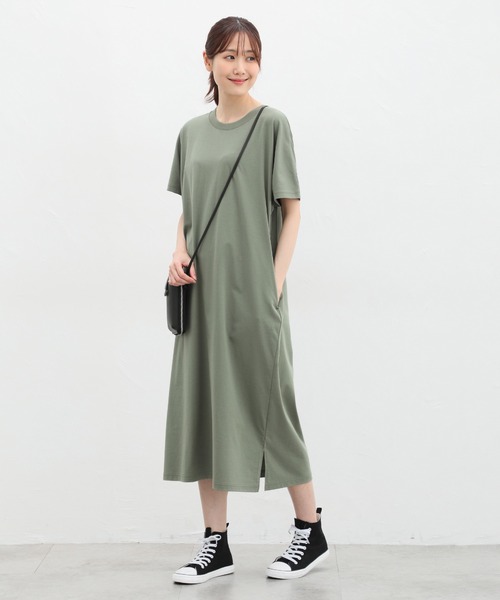 ＊送料・関税込み＊CHLOE ワンピース ピンタック&プリント入り L.L.Bean シャツワンピース コンフォート・コットン/テンセル