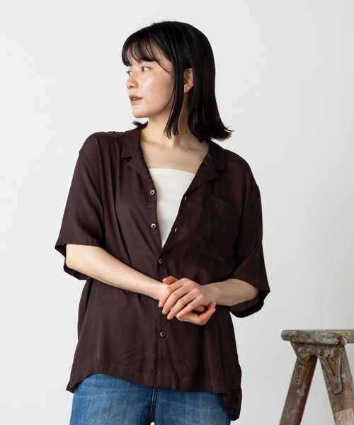 Calvin Klein（カルバン・クライン） ブラウス シャツ 半袖 S/S BUTTON 