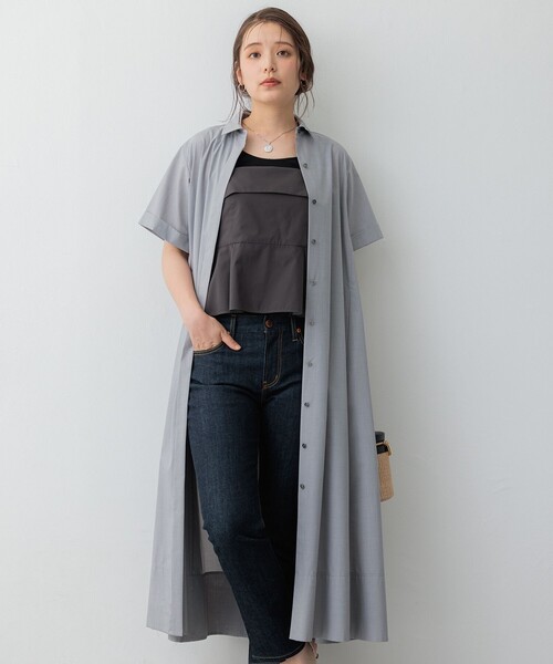 23区 シャツワンピース 「CLASSY.コラボ」ビスチェコンビ : ZOZOTOWN 