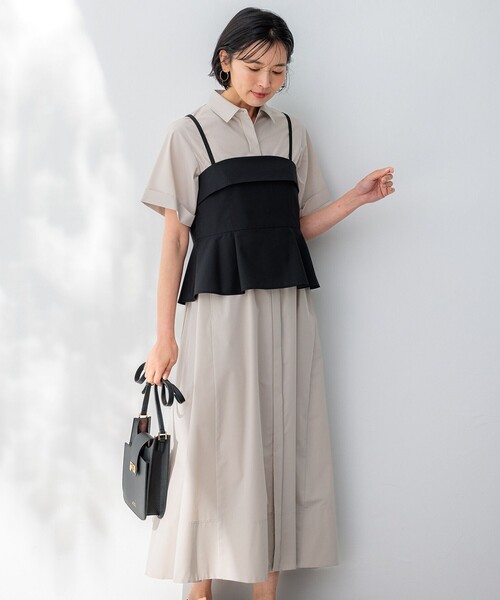 23区（ニジュウサンク） シャツワンピース 「CLASSY.コラボ」ビスチェ